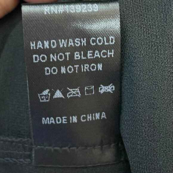 Tuckernuck Pomander Place Kenzo Crepe Long Sleeve Mini Dress size S Black - Picture 8 of 9